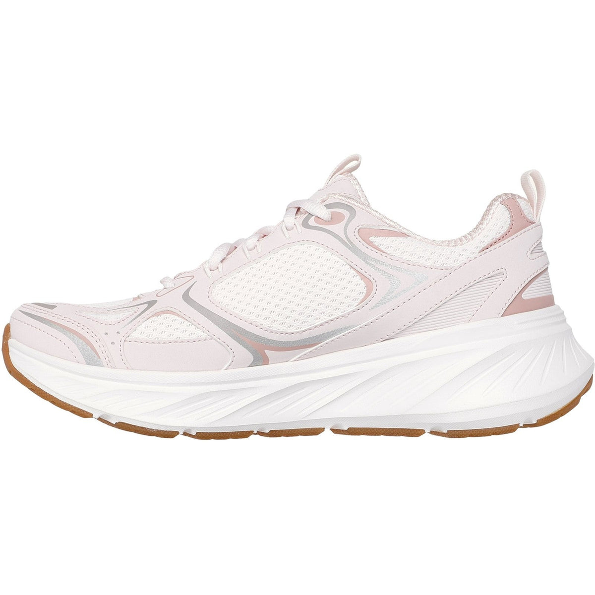 Women's Relaxed Fit Skechers 150475 Edgeride Silver Eclipse Trainers