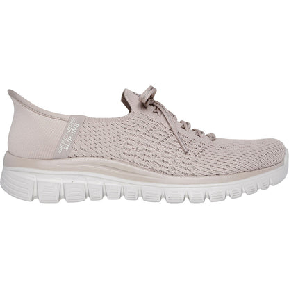 Women's Wide Fit Skechers 100736 Slip-ins Graceful First Blush Trainers