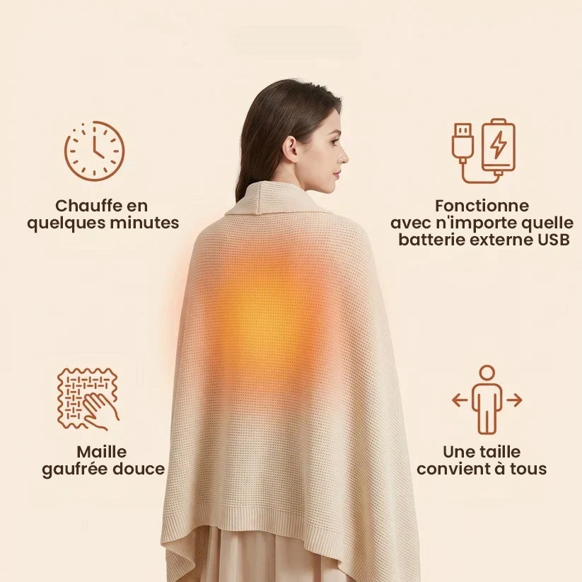Cape chauffante pour les épaules