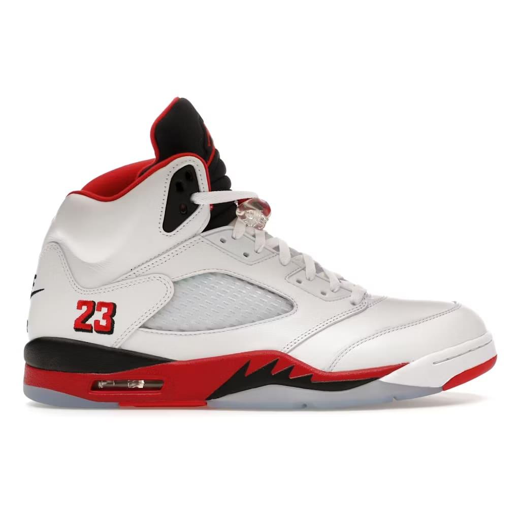 Jordan 5 Retro Fire Red Black Tongue (2025)