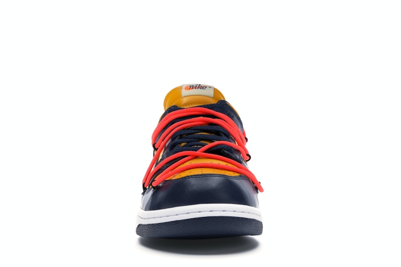 Nike x Off-White Dunk Low "University Gold Midnight Navy"