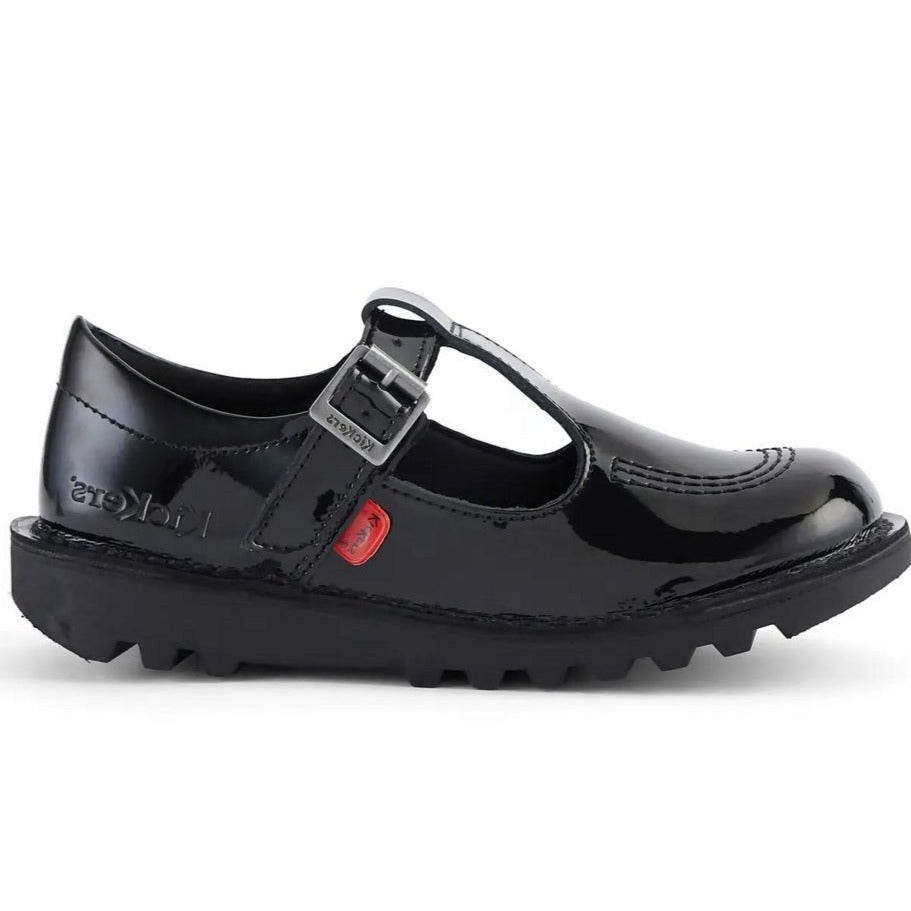 Kickers Kick T-Bar Patent Leather Children
